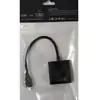 Conversor Micro HDMI para VGA com Conversor de Áudio, Adequado para Projetores de Computador Externos, Adaptador de Alta Definição 1080p