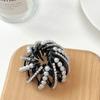 Elegante coreano Rhinestone Nido de Pájaro Bola Cabeza Hierro para el Cabello Celebridad de Internet Cola de Caballo Broche para el Cabello Moño Artefacto Perezoso Accesorios para el Cabello Tocado