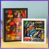Moldura de Foto Oca de Madeira 3cm Caixa de Armazenamento de Buquê Eterno de Flores Secas Moldura de Foto Estéreo À Prova de Mofo Moldura de Foto Retro DIY Venda por Atacado