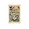 Rueda Decorativa Colgante de Mariposa Colorida Vintage para Sala de Estar y Dormitorio del Hogar, Rueda Colgante de Madera Maciza