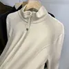 Más Vendido 2026 Invierno Nuevo Estilo Coreano Holgado Versátil Cuello Alto Doble Cara Forro Polar Cárdigan Adelgazante Sudadera Chaqueta para Mujer de Moda