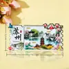 Ímãs de Geladeira de Suzhou em Estoque Lembranças de Metal Ímãs de Arte em Ferro Criativos Culturais de Museu Atacado Criativo