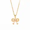 Colar de Verão Borboleta Vazada com Strass Corrente de Clavícula Doce Simples Versátil Joia Acessório de Alto Padrão Feminino Atacado