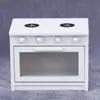 1:12 Casa de Bonecas Casa de Bonecas Miniatura Mini Móveis Cozinha Micro Cena Utensílios Fogão a Gás Branco