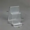 Suporte para Carteira Plástico Transparente Display em Degraus Celular Máscara Display Rack Balcão de Boutique Balcão Barra Display Rack