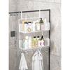 Colgador de Baño Estante de Almacenamiento para Inodoro sin Perforaciones Estante para Almacenar Toallas para Ducha Puerta de Vidrio en stock