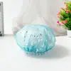Sombrero de cigarro impermeable a prueba de aceite engrosado con estampado de encaje dulce, venta al por mayor directa de fábrica, gorro de ducha de doble malla