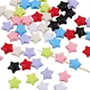Contas Acrílicas Cor Sólida Estrela de Cinco Pontas Contas Espalhadas Feito à Mão DIY Joias Pulseira Colar de Contas Acessórios Material para Corrente de Celular