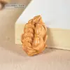 [Fique Rico da Noite para o Dia] Pingente Folha Esculpida de Sândalo Jacarandá Acessórios DIY Pingente Estilo Presente