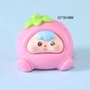 Resina Dibujos Animados Expresión Tridimensional Bolsa Fruta Cachorros Accesorios DIY Adornos de Escritorio para Coche Material Llavero