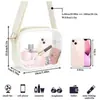Bolsa Cruzada Transparente de Amazon Más Vendida, Bolso de Hombro Portátil para Salidas, Bolsa de Almacenamiento para Viajes, Cartera Transparente