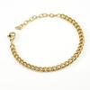 Vendas Diretas de Fábrica Atacado Ouro 18K Aço Inoxidável Colar Cubano Joias Hip-Hop Moderno Ins Aço Titânio Corrente Clavicular Masculina e Feminina