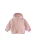 Jaqueta infantil Youbao com mangas raglan, corta-vento infantil de outono para meninos com capuz e forro de fleece, blusa de bebê casual solta