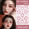 Pegatinas Faciales Acrílicas de Dibujos Animados de Nuevo Estilo para Maquillaje, Listas para Cruce de Fronteras, con Pedrería, Pegatinas de Diamantes Autoadhesivas Creativas para Escenario Infantil