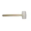 Martillo de goma con mango de madera martillo de goma blanco martillo de goma para instalación de azulejos martillo de suelo martillo blanco cabeza de martillo herramienta de instalación venta al por mayor