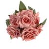 Celebridad de internet 7 cabezas capsicino rosa flor artificial boda hogar decoración suave relieve foto realista decoración transfronteriza