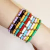Moda Bohemia Fabricante de Joias Transfronteiriça Atacado Estilo Indiano Coloridos Elásticos Feitos à Mão com Contas Pulseiras