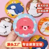 Insignia de Bordado de Dibujos Animados de Fábrica Personalización Pequeño Panda Canguro Broche Redondo de Hojalata Insignia de Personalización