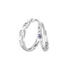 Anillo de Plata de Ley S925 Elaine Jewelry Ciudad Asediada Anillo Cuadrado de Nicho Anillo de Moda Anillo de Cola con Circonita de Lujo Ligero