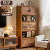 Gabinete de Almacenamiento Multicapa Gabinete de Almacenamiento Combinado Estante de Almacenamiento para Snacks Gabinete Doméstico Estante de Almacenamiento de Pie para Escritorio Montado en Pared