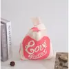 Conjunto Completo de Bolsas de Tricô Espessas de Lembrança, Sacolas de Presente Portáteis, Bolsas de Lembrança, Bolsas de Tricô com Flor de Tulipa