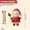 Juego de 10 Piezas de Muñecos de Nieve Artificiales Planos 2D Clásicos de Madera con Expresiones Ricas para Árboles de Navidad de Interior y Decoraciones Invernales para el Hogar