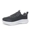 Zapatos de hombre talla grande para otoño, zapatillas deportivas de malla transpirable, zapatillas de correr antideslizantes de suela gruesa, zapatos casuales ligeros de suela blanda, zapatos de viaje