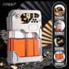 Z833 Encendedor Retro Estilo Kerosene Expulsión A Prueba de Viento Encendido Creativo Transparente Regalo para Novio Elegante