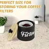 Caja de embalaje para filtro de café de madera transfronterizo, soporte para filtro de café estilo granja, caja de almacenamiento para bolsitas de té de papel, granos de café