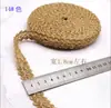 Venda de fábrica renda de corda de cânhamo fita tecida decoração de corda de cânhamo decoração vintage artesanato fita plana tecida de cânhamo