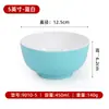 Tigela Pequena de Melamina Duas Cores Cantina Fast Food Tigela de Arroz Comercial Imitação de Porcelana Plástico Tigela Pequena para Sopa Tigela de Mingau Panela Quente Tigela Pequena para Molho