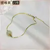Pulseira de Prata S925 Jade Hetian Natural Simples Temperamento Sofisticado Luxo Leve Design Nicho Presente Feminino Presente de Aniversário