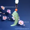 Ventas directas de fábrica Jade Blanco Hetian natural de Xinjiang color azul verdoso material de Qinghai Diente de Dragón para hombres y mujeres productos genuinos al por mayor.
