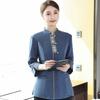 Roupas de Trabalho para Equipe de Limpeza de Quartos de Hotel de Luxo Feminino Tia de Limpeza de Propriedade Roupa de Limpeza de Manga Três Quartos Alta Qualidade