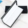 Estuche para Bolígrafos Spot 041 en Stock Caja de Regalo con Tapa Negra Caja de Embalaje para Bolígrafos de Negocios Caja de Papelería Logo Impreso