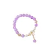 Nuevo pulsera de cristal con flor caliente femenina cristal rosa Flor de Sol pulsera para hermanas amigas estudiante pulsera Margarita