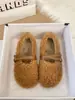 Zapatos Mary Jane cálidos y peludos, modelo nuevo con correa de hebilla, Evening Breeze 2026, zapatos de algodón para mujer para uso exterior, correa cruzada, cómodos, de corte bajo, para otoño e invierno