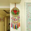 Destacado Estilo Chino Retro Danza del Fénix Clásica Fénix de Nueve Días Bordado Tapices Decoración de Colgar en la Pared del Hogar Columna de Pared Metabo