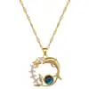 Céu Estrelado Planeta Luz Luxo Elegante Deslumbrante Colar Totalmente Diamantado Feminino Versátil Colar Clavícula Elegante Luxo Leve Design de Nicho