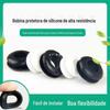 Protetor de bobina de silicone resistente a altas e baixas temperaturas, ilhó para cabo, anel de borracha macia para fio, anel protetor de bobina dupla face, anti-corte