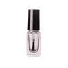 Botella de esmalte de uñas transparente al por mayor de 5 ml a 15 ml, botella de vidrio de esmalte de uñas de calavera negra, botella vacía con pincel