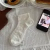 Nuevos Calcetines Cortos Básicos Finos de Seda para Primavera y Verano, Calcetines de Malla Hueca Lisos de Color Sólido para Maternidad, Calcetines Versátiles Transpirables para Mujer