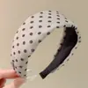Diadema de tela de alta gama para otoño e invierno, extra ancha, adelgazante, estilo coreano, pinza para el pelo de terciopelo para mujer