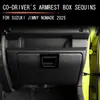 Adecuado para 25 modelos de Suzuki Jimny Nomade, caja de almacenamiento del lado del pasajero con modificación interior decorativa