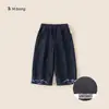 Pantalones de Invierno Gruesos y Cálidos para Niñas Youbao Jeans para Niños Nuevo 2026 Pantalones Largos Versátiles para Niños Pequeños