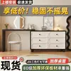 Penteadeira e Cômoda Estilo Francês Vintage para Apartamentos Pequenos, Mesa de Canto de Cama com Armário Integrado, Novo Modelo 2025