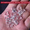 Anel de contas de ouro e prata Anel de contas redondo feito à mão DIY Acessórios de contas Pulseira Anel aberto Anel de contas torcidas