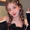 Fivela de Cabelo de Pérola Cabelo Trançado Pequeno Clipe Lateral Acessórios de Cabelo Clipe Lateral para Cabelo Fivela de Feijão Grampo de Cabelo Elegante Tiara Clipe Lateral para Cabelo