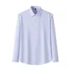 Nueva Camisa de Rayas de Modal para Viajes de Negocios, Ropa Formal Profesional, Sin Bolsillos, Camisa sin Planchar para Hombre, Manga Larga