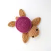 Pendente fofo de tricô de lã feito à mão tartaruga de crochê enviar amigos presente criativo boneca de crochê boneca